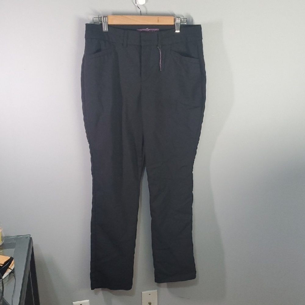 Gloria Vanderbilt Pants Womens‎ Size 10 Short 10S Black Slacks Dress Pant